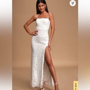 Lulus Infinite Love Lace Maxi Dress NWT